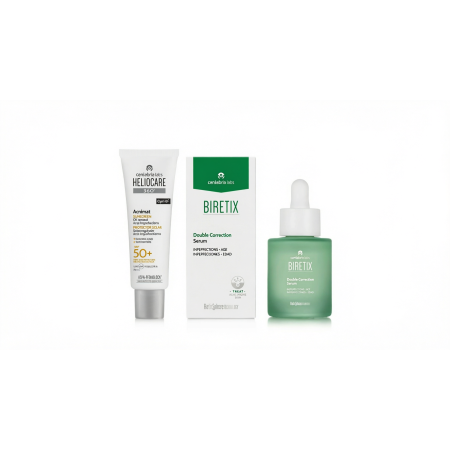 Набор №5 – HELIOCARE 360º Acnimat Sunscreen 50 ml + сыворотка Biretix Double Correction Serum